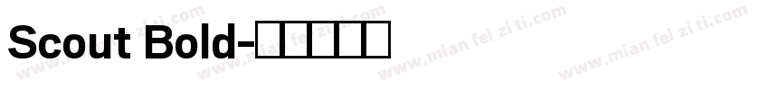 Scout Bold字体转换